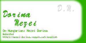 dorina mezei business card